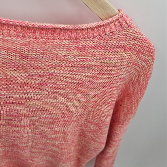 Loft Pink Sweater 100% Cotton NWT Size Medium - Picture 4 of 7